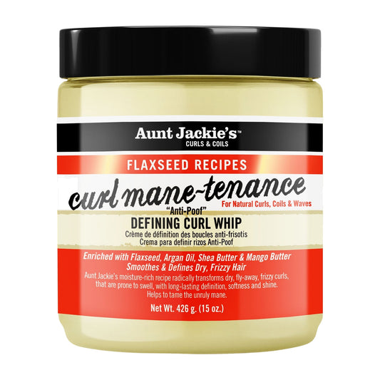 Aunt Jackie's Flaxseed Curl Mane-Tenance Curl Whip – 15 oz product image on white background