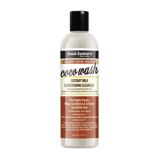 Aunt Jackie's Coconut Crème Coco Wash – 12 oz product image on white background