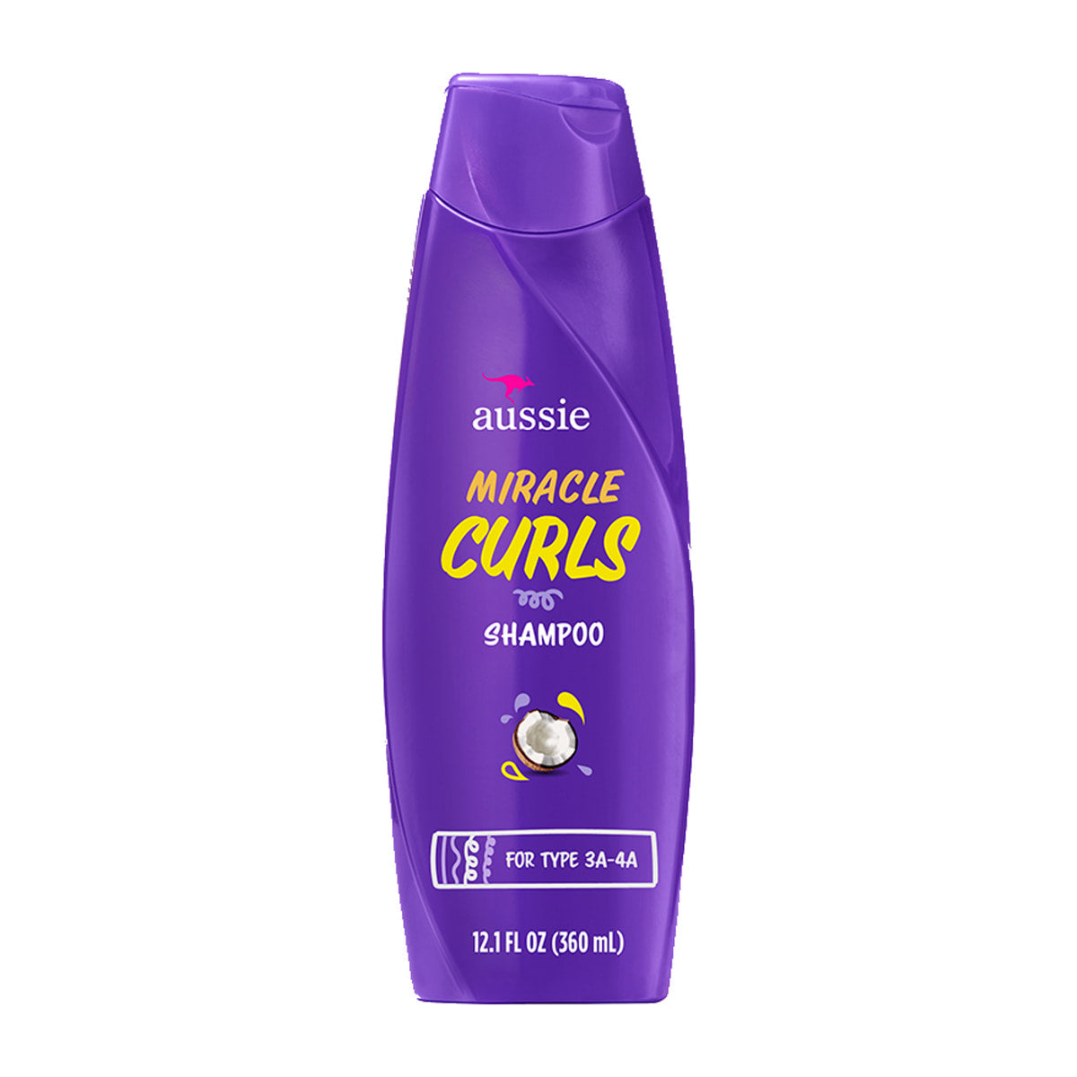 Aussie Miracle Curls Shampoo – 12.1 oz product image on white background