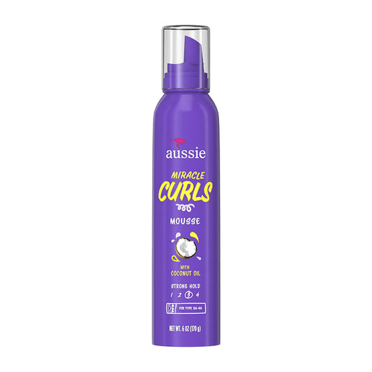 Aussie Miracle Curls Mousse – 6 oz product image on white background