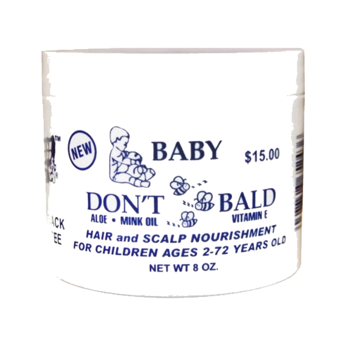 Baby Don't Be Bald Original Hair & Scalp Nourishment – 4 oz product image on white background