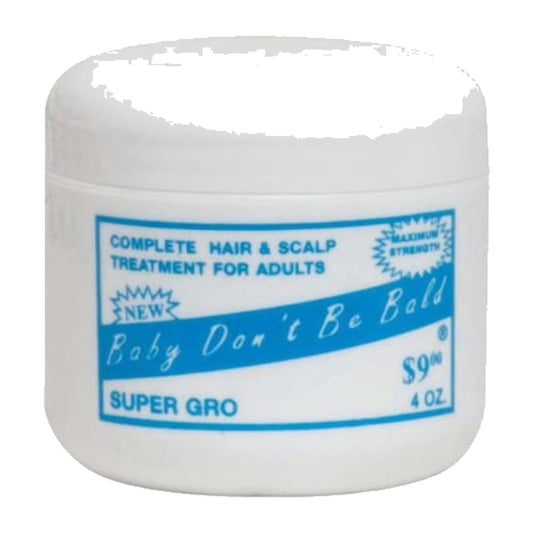 Baby Don't Be Bald Super Gro Maximum Strength Hair & Scalp Cream – 4 oz product image on white background