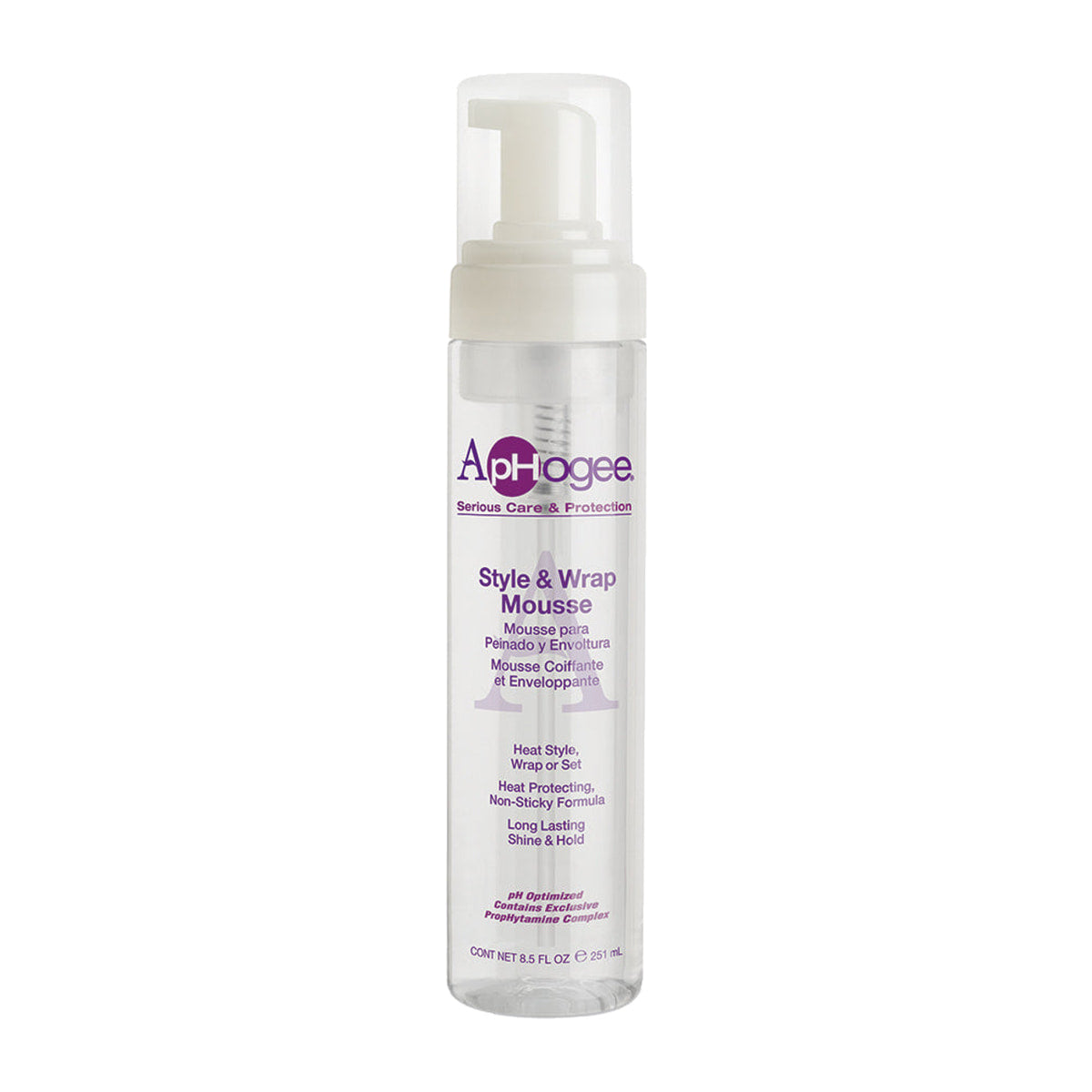 ApHogee Style & Wrap Mousse – 8.5 oz product image on white background