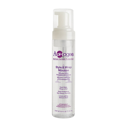 ApHogee Style & Wrap Mousse – 8.5 oz product image on white background