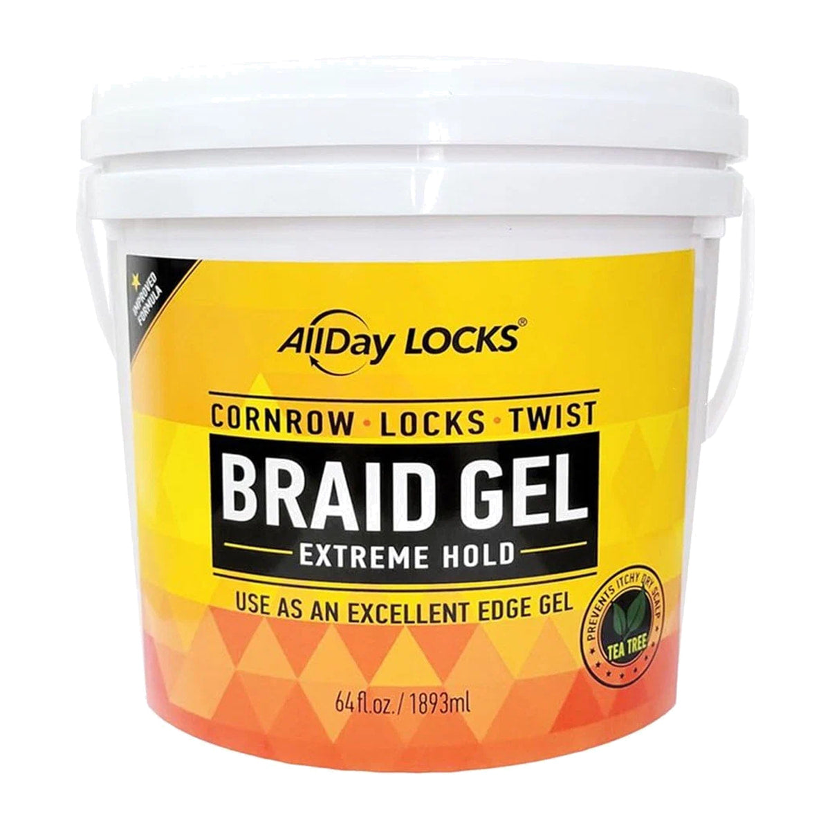 AllDay Locks Braid Gel Extreme Hold – 64 oz product image on white background