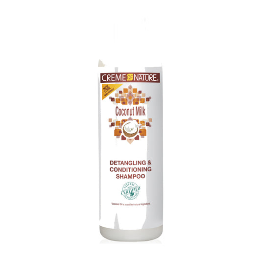 Crème of Nature Coconut Milk Detangling & Conditioning Shampoo – 12 oz product image on white background