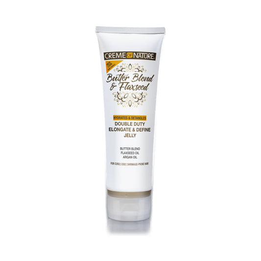 Crème of Nature Butter Blend & Flaxseed Elongate & Define Curl Jelly – 8.4 oz product image on white background