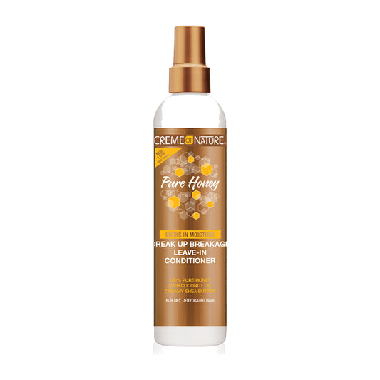 Crème of Nature Pure Honey Break Up Breakage Leave-In Conditioner – 8 oz product image on white background