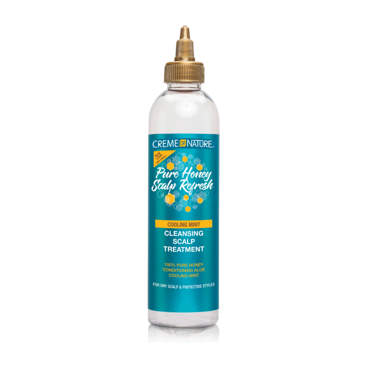 Crème of Nature Pure Honey Scalp Refresh Cleansing Scalp Treatment – 8 oz product image on white background