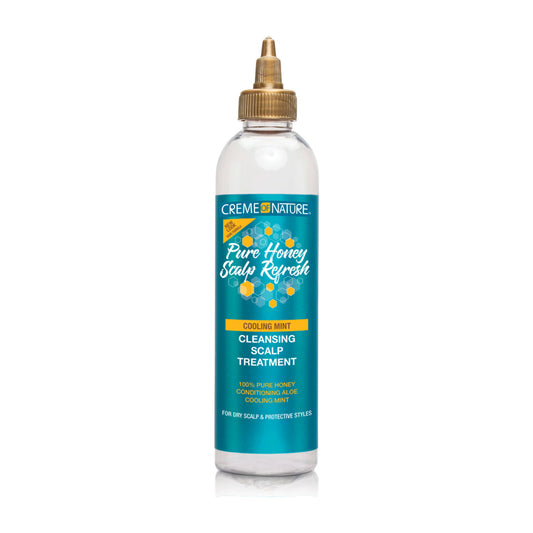Crème of Nature Pure Honey Scalp Refresh Cleansing Scalp Treatment – 8 oz product image on white background