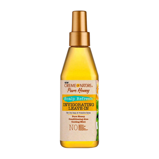 Crème of Nature Pure Honey Scalp Refresh Invigorating Leave-In Scalp Moisturizer – 8 oz product image on white background