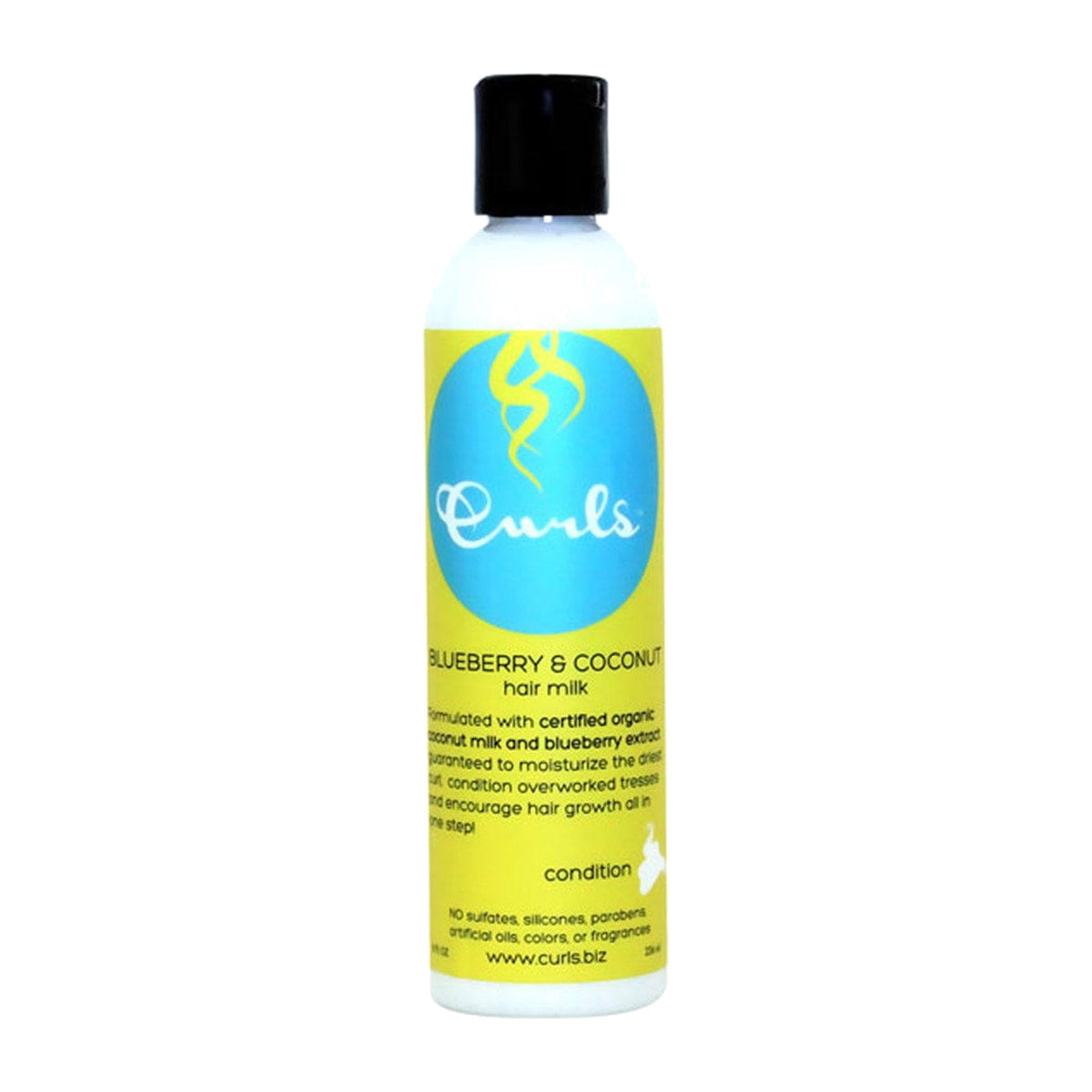 CURLS Blueberry & Coconut Hair Milk – 8 oz product image on white background