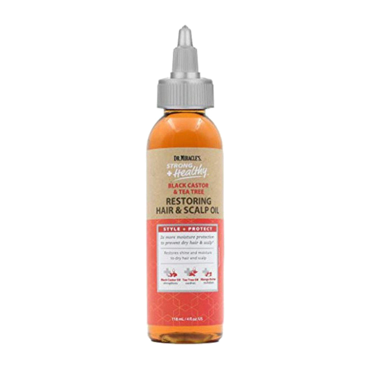 Dr. Miracle's Strong + Healthy Restorative Hair & Scalp Oil – 4 oz product image on white background