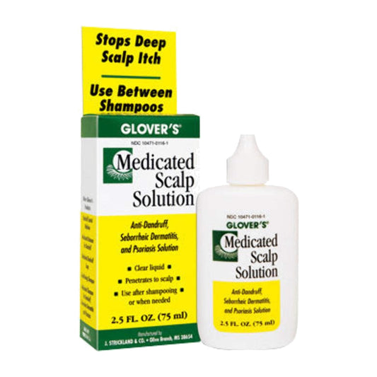 Glover's Medicated Scalp Solution – 2.5 oz product image on white background