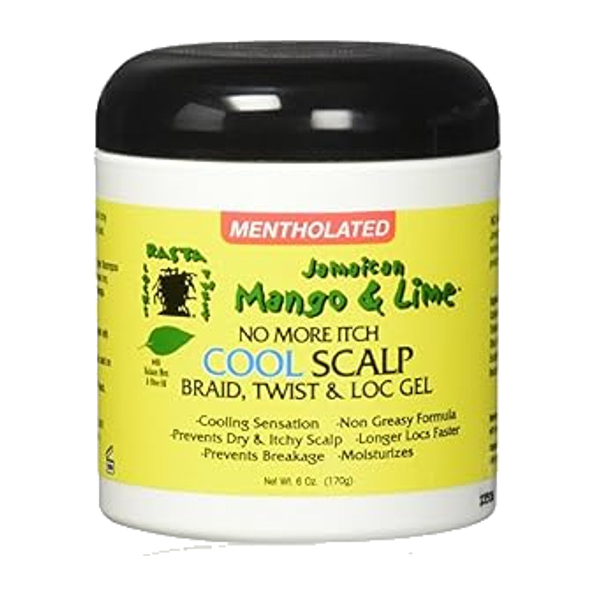 Jamaican Mango & Lime No More Itch Braid, Twist & Lock Gel – 6 oz product image on white background