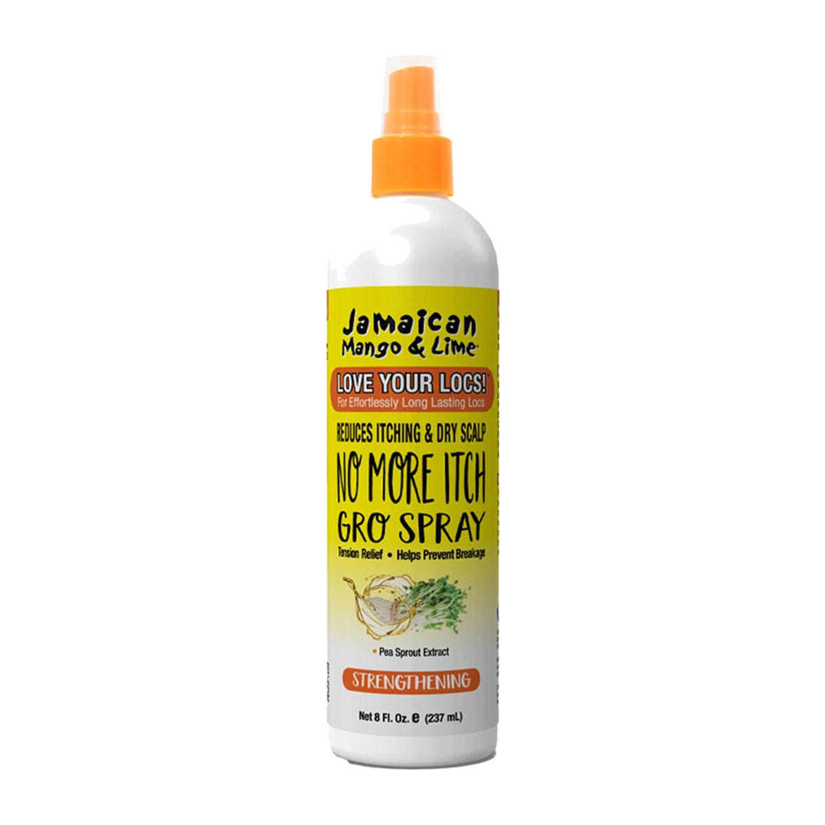 Jamaican Mango & Lime No More Itch Gro Spray – 8 oz main product image on white background