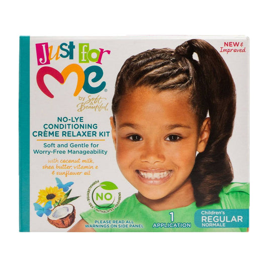 Just For Me No-Lye Conditioning Creme Relaxer Kit main product image on white background