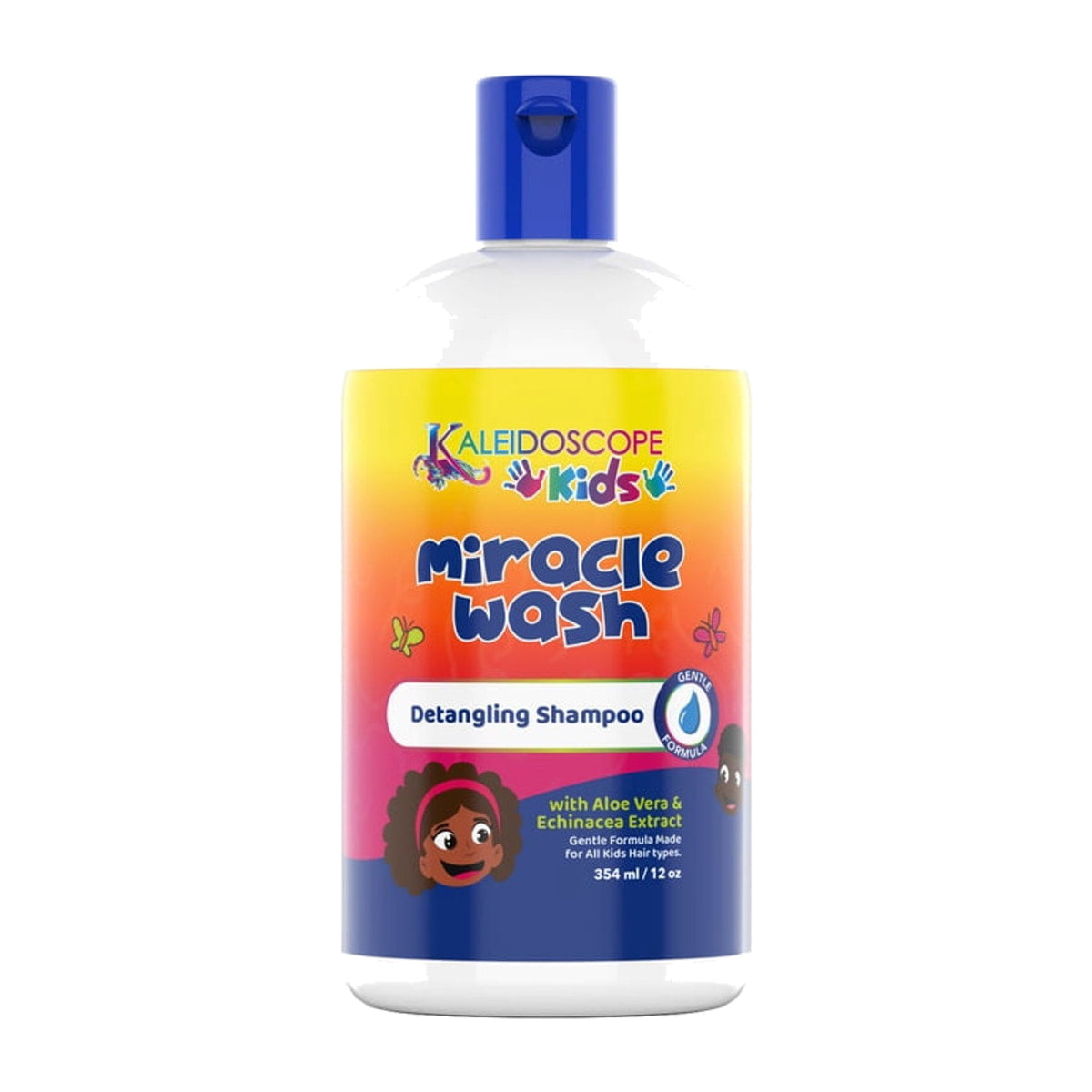 Kaleidoscope Kids Miracle Wash Detangling Shampoo – 12 oz product image on white background