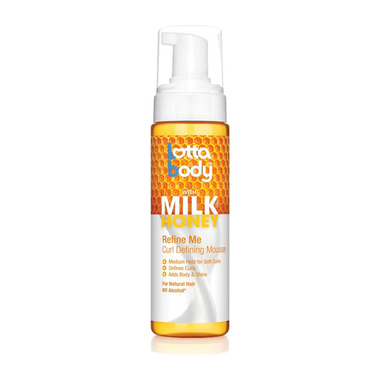 Lottabody Refine Me Curl Defining Mousse – Milk & Honey, 7 oz product image on white background