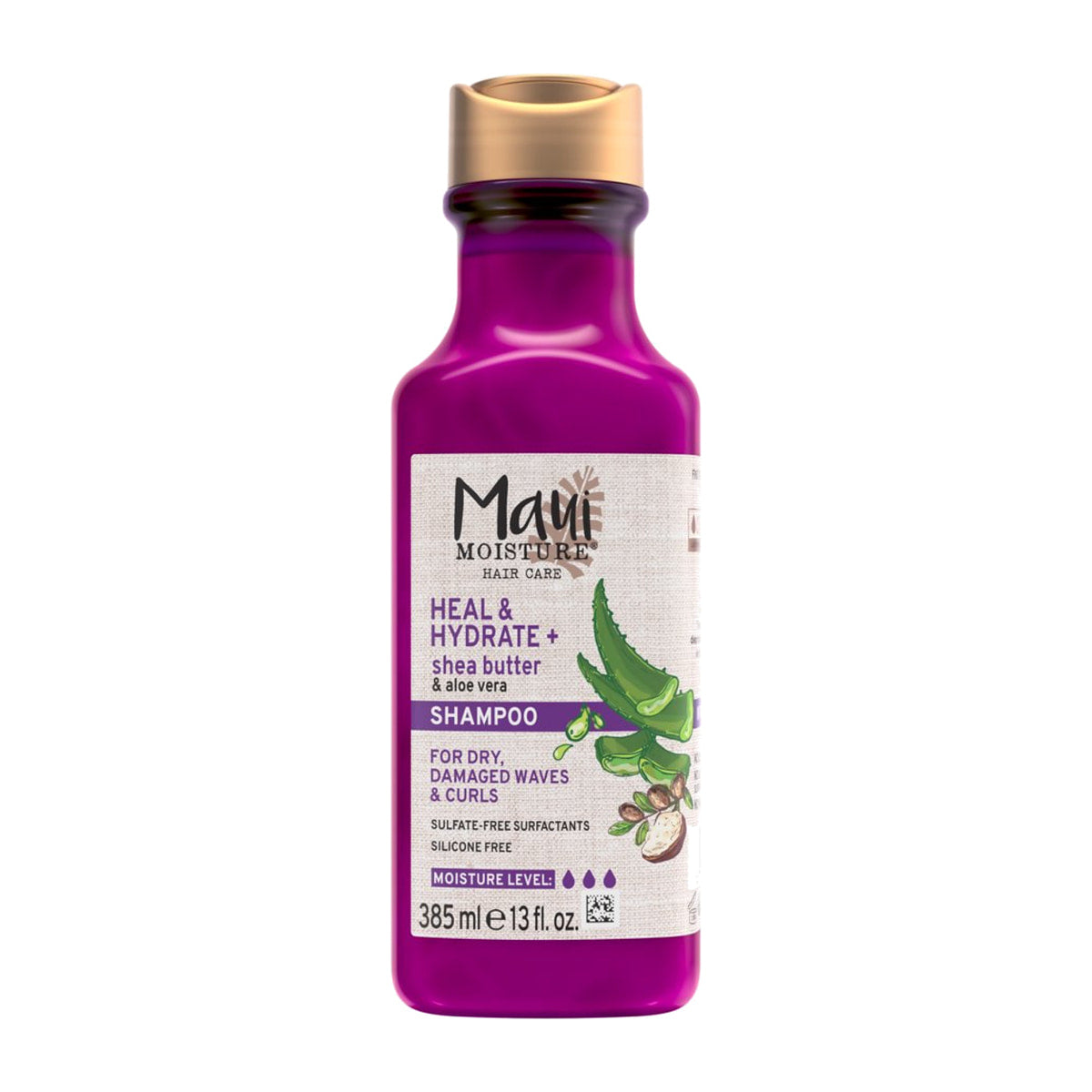 Maui Moisture Heal & Hydrate + Shea Butter Shampoo – 13 oz product image on white background