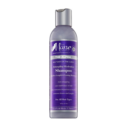 The Mane Choice Easy On The Curls Detangling Hydration Shampoo – 8 oz product image on white background