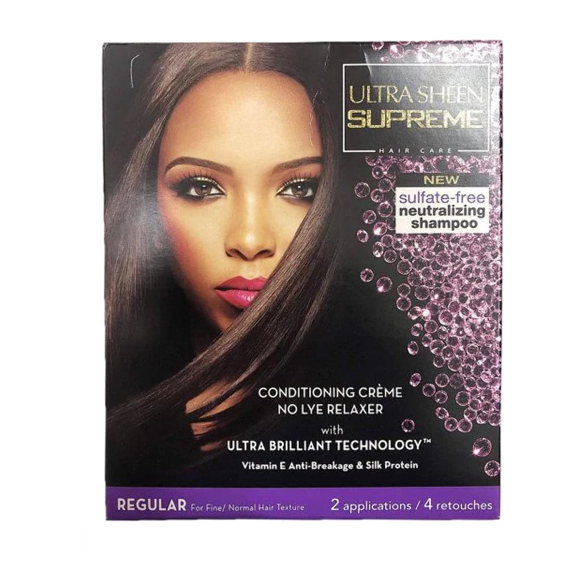 Ultra Sheen Supreme No-Lye Conditioning Creme Relaxer main product image on white background