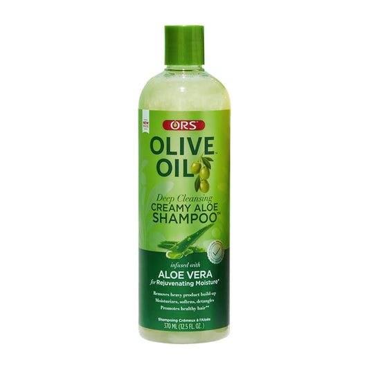 ORS Olive Oil Deep Cleansing Creamy Aloe Shampoo – 12.5 oz product image on white background