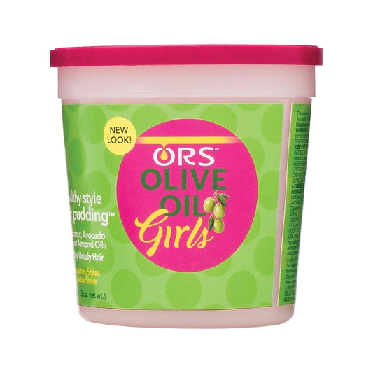 ORS Olive Oil Girls Healthy Style Hair Pudding – 13 oz product image on white background