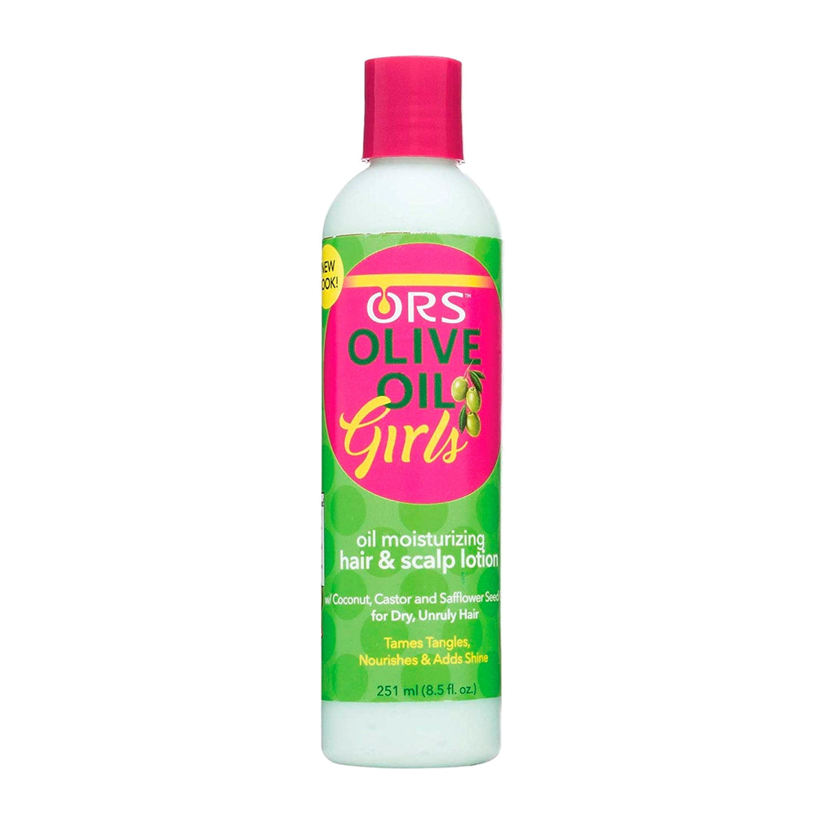 ORS Olive Oil Girls Oil Moisturizing Hair and Scalp Lotion – 8.5 oz product image on white background