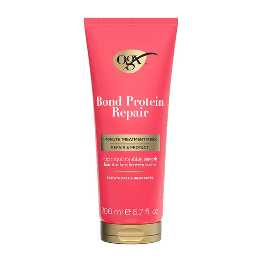 OGX Repair & Protect Bond Protein 1-Minute Hair Mask – 6.7 oz product image on white background
