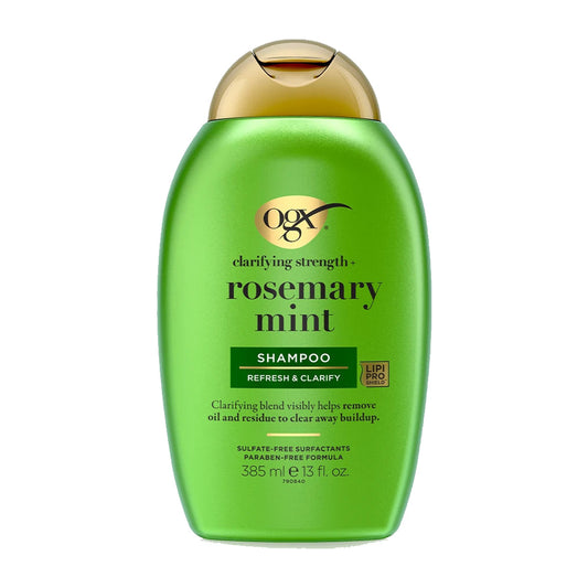 OGX Clarifying Strength + Rosemary Mint Shampoo – 13 oz product image on white background