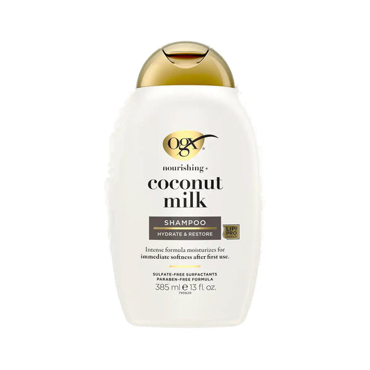 OGX Nourishing + Coconut Milk Shampoo – 13 oz product image on white background