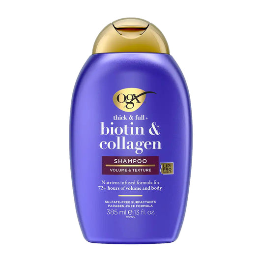OGX Thick & Full + Biotin & Collagen Shampoo – 13 oz product image on white background