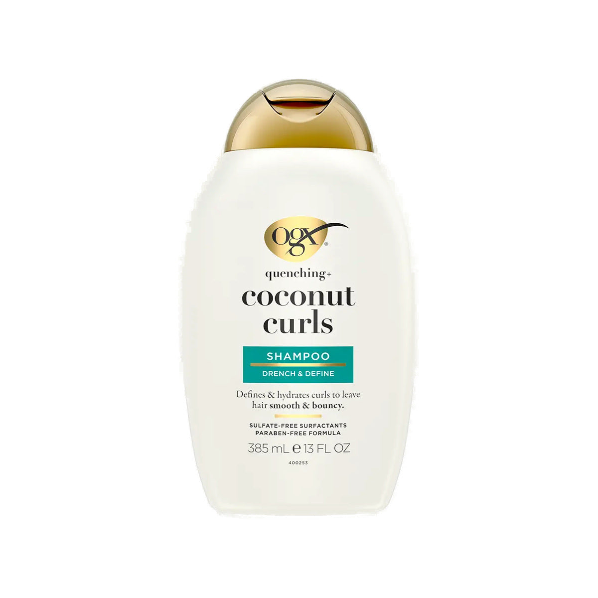 OGX Quenching + Coconut Curls Shampoo – 13 oz product image on white background