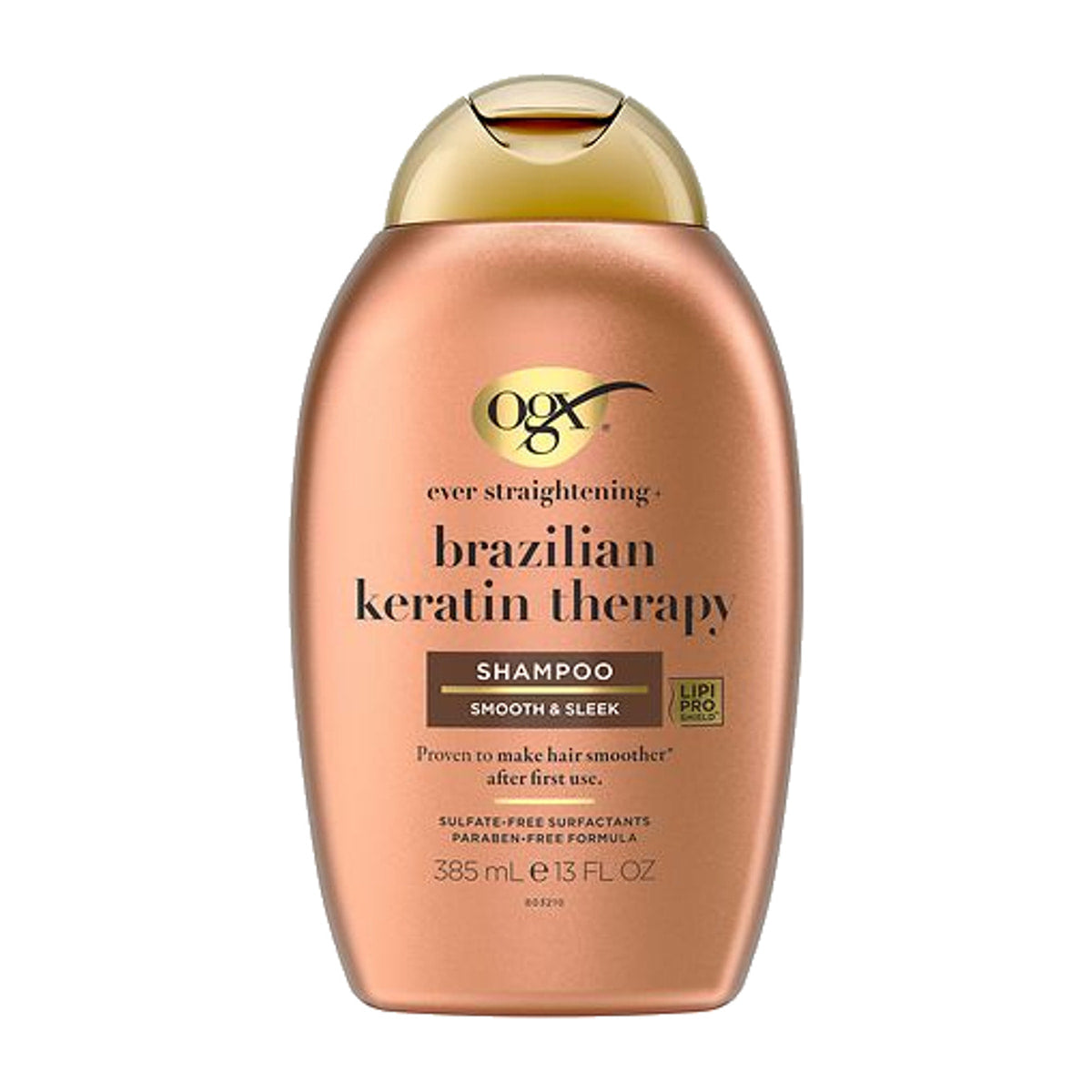 OGX Ever Straightening + Brazilian Keratin Therapy Shampoo – 13 oz product image on white background