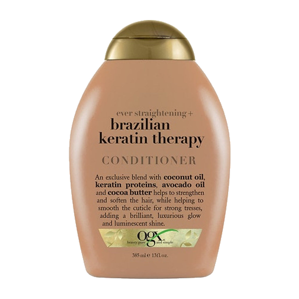 OGX Ever Straightening + Brazilian Keratin Therapy Conditioner – 13 oz product image on white background