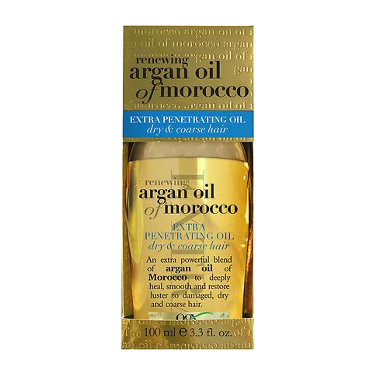 OGX Extra Strength Renewing + Argan Oil of Morocco Penetrating Oil – 3.3 oz product image on white background