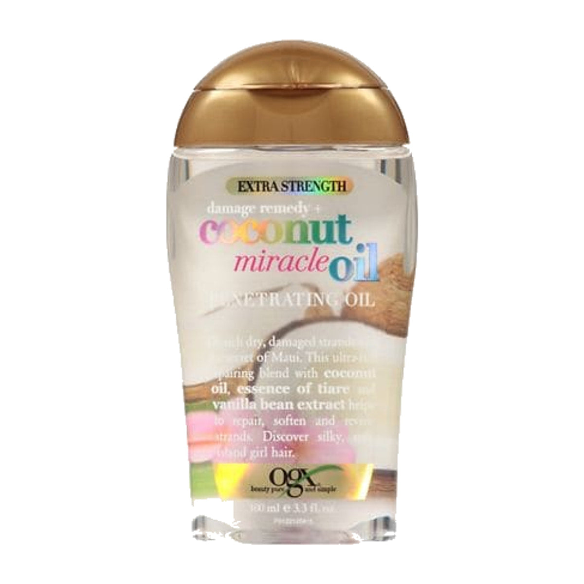 OGX Extra Strength Damage Remedy + Coconut Miracle Oil – 3.3 oz product image on white background