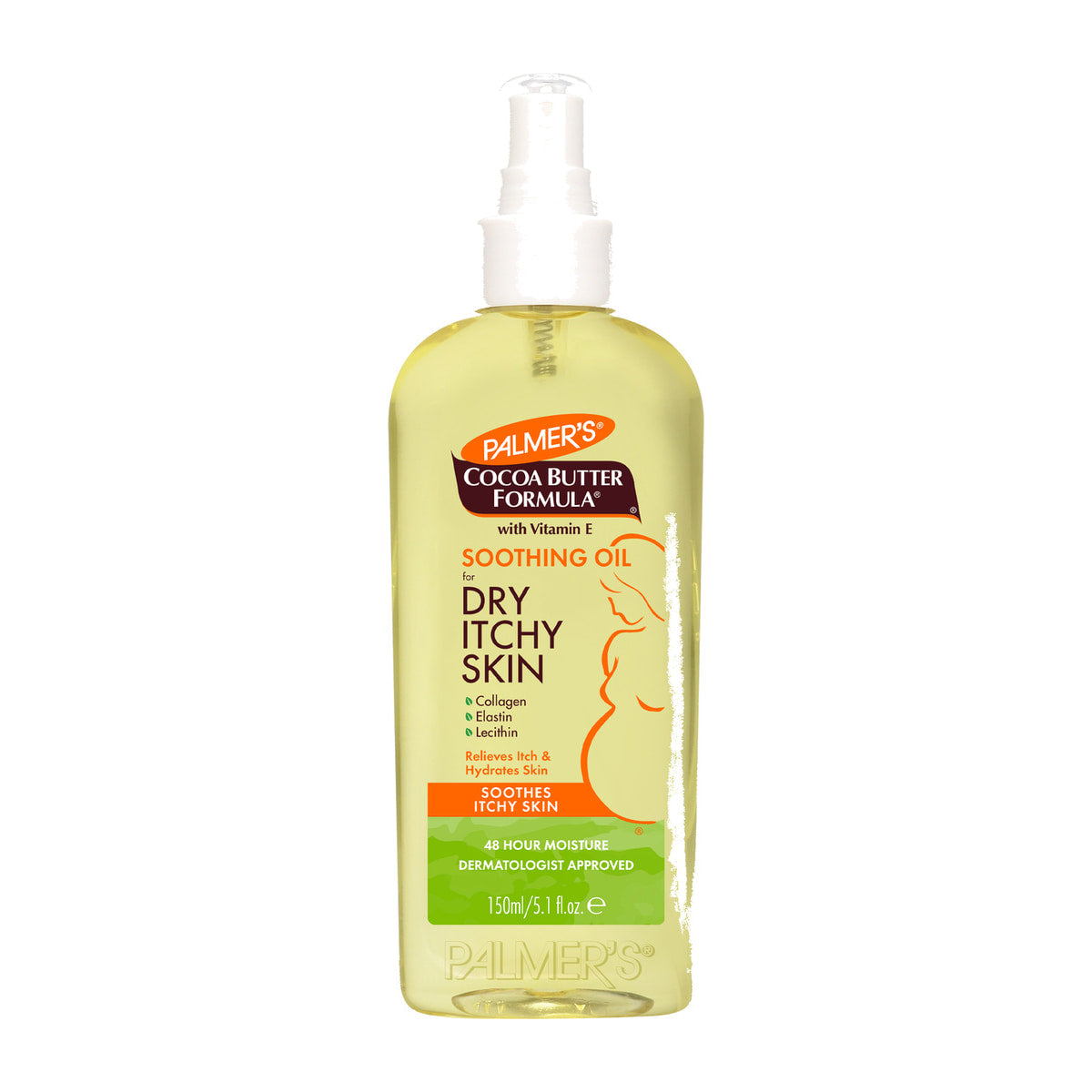 Palmer's Cocoa Butter Formula Soothing Oil for Dry, Itchy Skin – 5.1 oz product image on white background