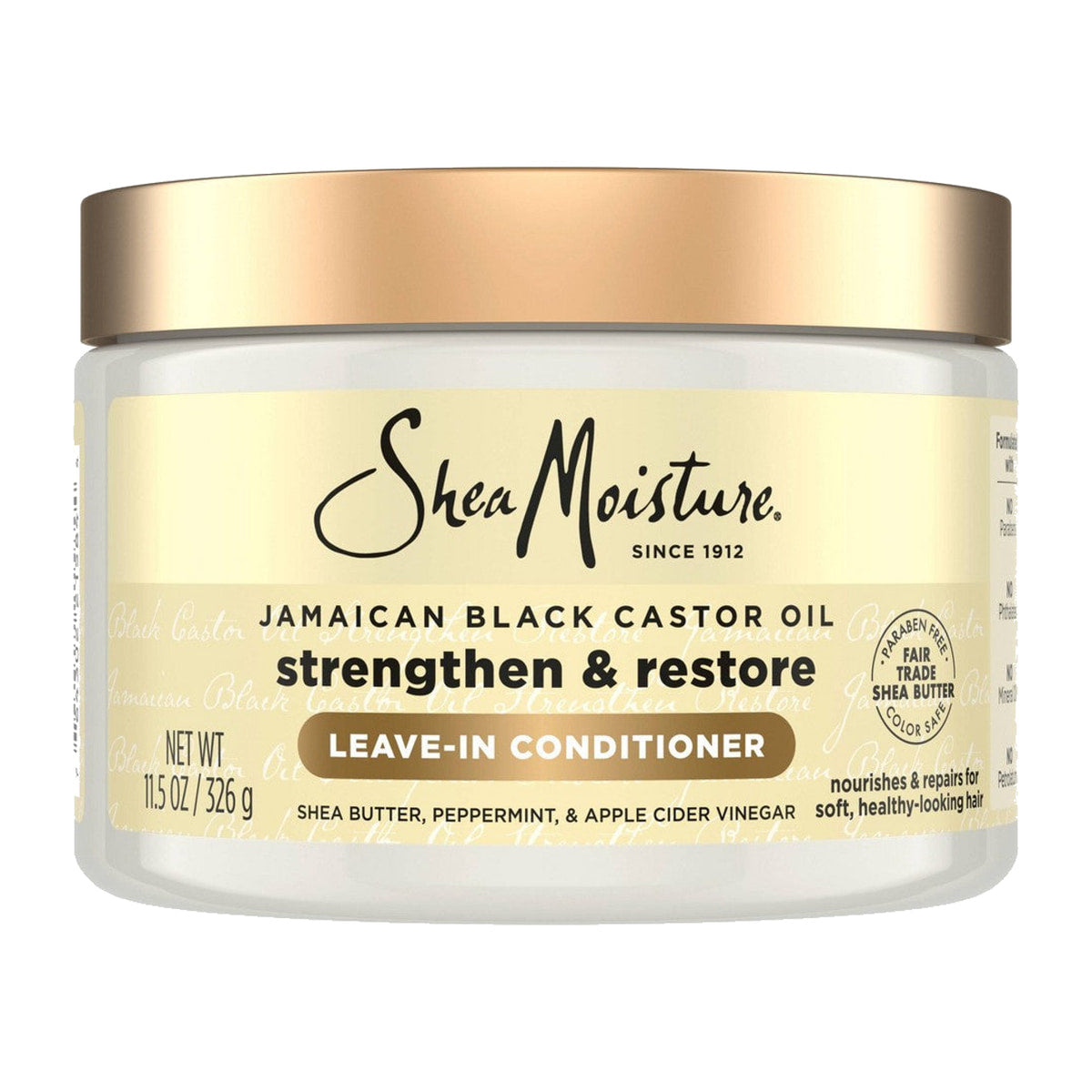 SheaMoisture Jamaican Black Castor Oil Strengthen & Restore Leave-In Conditioner – 11.5 oz product image on white background