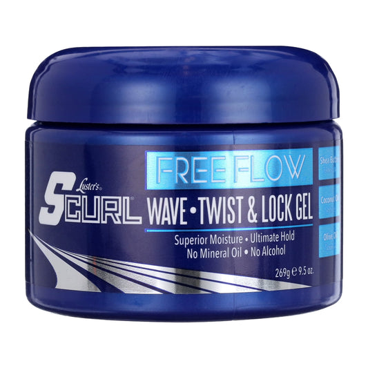 Luster's S-Curl Free Flow Moisturizing Twist & Lock Gel – 9.5 oz product image on white background