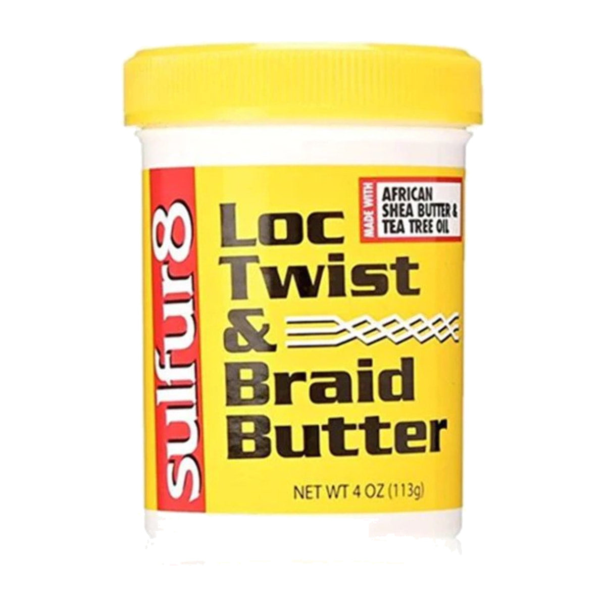 Sulfur8 Loc Twist & Braid Butter – 4 oz product image on white background