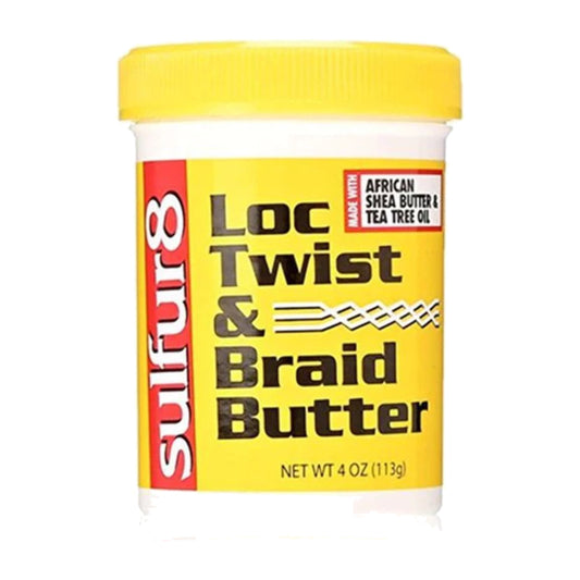 Sulfur8 Loc Twist & Braid Butter – 4 oz product image on white background