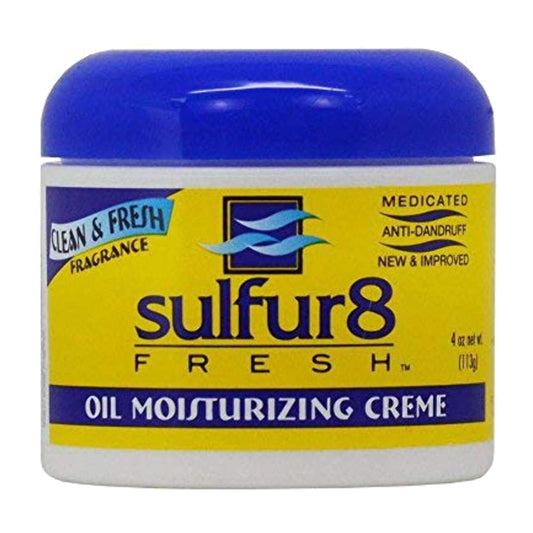 Sulfur8 Fresh Medicated Oil Moisturizing Crème – 4 oz product image on white background