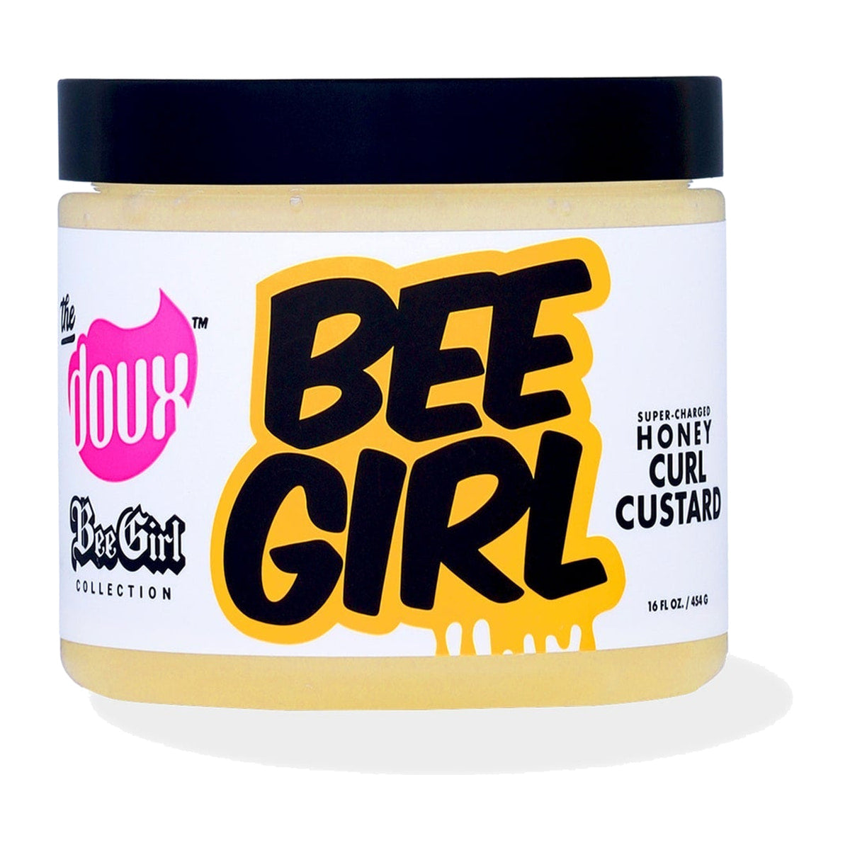 The Doux Bee Girl Honey Curl Custard – 16 oz product image on white background