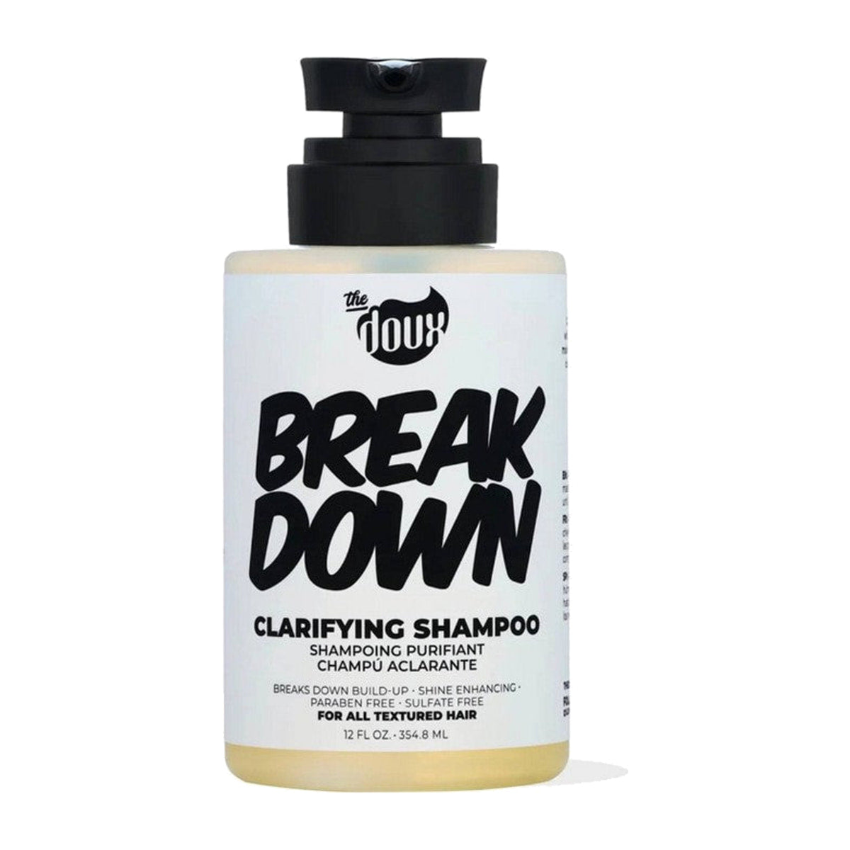 The Doux Break Down Clarifying Shampoo – 12 oz product image on white background