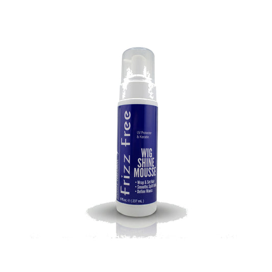 Bonfi Natural Frizz-Free Wig Shine Foam Wrap Styling Mousse – 8 oz product image on white background