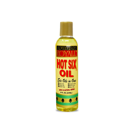 African Royale Hot Six Oil – 8 oz product image on white background
