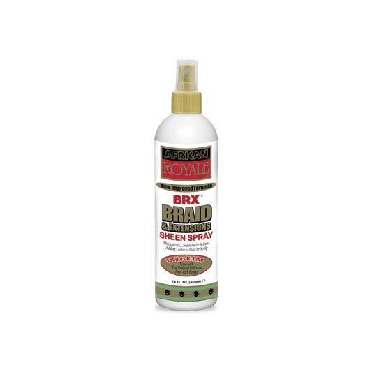 African Royale BRX Braid & Extensions Sheen Spray – 12 oz product image on white background