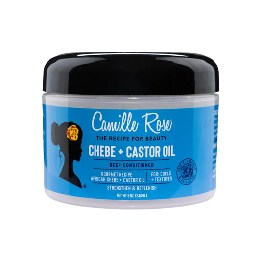 Camille Rose Black Castor Oil + Chebe Deep Conditioner – 8 oz product image on white background